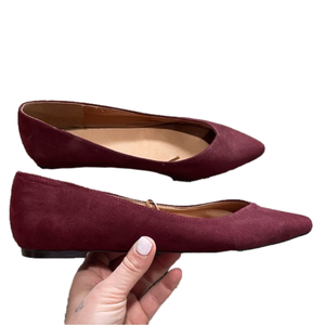 H&M Suede Ballerina Flats | 8.5
